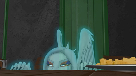 anthro biped blue_body eyes_mostly_closed feathered_wings feathers female fingers food front_view furniture grey_body grey_feathers grey_hair hair inside long_hair looking_at_object markings narrowed_eyes orange_eyes plate sneaky solo striped_markings stripes table translucent translucent_body wings areloch cavemanon_studios goodbye_volcano_high ko_op_(game_developer) snoot_game fang_(gvh) ghost prehistoric_species pterodactylus pterosaur reptile scalie spirit 16:9 colored hi_res shaded widescreen