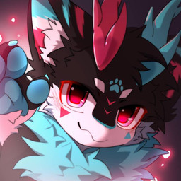 2_horns 4_fingers :3 anthro biped black_body black_fur blue_horn blue_markings blue_pawpads blue_tuft blush blush_lines chest_tuft dragon_horn fingers footprint fur gesture gradient_background horn inner_ear_fluff kemono looking_at_viewer male markings multicolored_body multicolored_fur neck_tuft pawpads pawprint pawprint_(marking) paws pink_eyes pink_horn pink_markings red_eyes red_horn red_markings simple_background smile smiling_at_viewer solo tuft waving waving_at_viewer white_body white_fur hlg7777 mythology tide dragon furred_dragon furred_scalie mythological_creature mythological_scalie scalie 1:1 2025 bust_portrait cel_shading chinese_description digital_drawing_(artwork) digital_media_(artwork) portrait shaded soft_shading translated_description