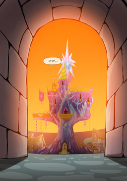 building castle dialogue house text worried zero_pictured gashiboka hasbro my_little_pony 2015 absurd_res comic english_text hi_res