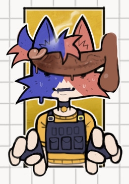 anthro balls clothed clothed_anthro clothing collar disembodied_penis duo erection faceless_character female female_anthro fur genitals gloves handwear humanoid_genitalia humanoid_penis male multicolored_body multicolored_fur musk musk_cloud musky_penis penis penis_on_face these_aren't_my_glasses hootpizza epic_games fortnite cate_meowdy domestic_cat felid feline felis mammal 2025