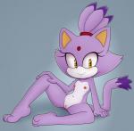 2018 anthro areola blaze_the_cat blush breasts colored digital_media_(artwork) domestic_cat es74 felid feline felis female flat_chested fur genitals hair hi_res looking_at_viewer mammal multicolored_body multicolored_fur navel nipples nude presenting presenting_pussy purple_body purple_fur pussy sega smile solo sonic_the_hedgehog_(series) spread_legs spreading tenshigarden white_body white_fur yellow_eyes