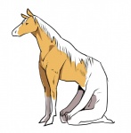 kneeling male sitting solo split_form what what_has_science_done yeeeebis european_mythology greek_mythology mythology centaur equid equid_taur equine horse humanoid_taur mammal mammal_taur reverse_taur taur