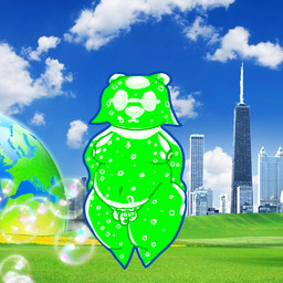 anthro belly breasts bubble city city_background earth female frutiger_aero genitals glass glistening glistening_body green_body gynomorph intersex overweight overweight_female penis planet pubes_exposed shortstack shortstack_female sky solo thick_thighs water frutigooner mei_(frutigooner) bear giant_panda mammal 1:1 trans_(lore) trans_woman_(lore)