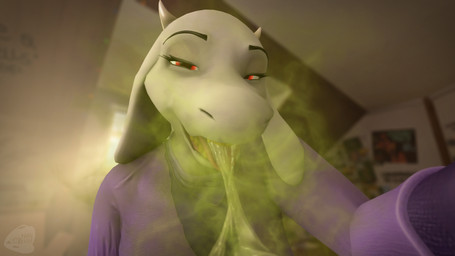 anthro bad_breath bodily_fluids breath female first_person_view horn kissing kissing_pov mature_female red_eyes saliva saliva_string smelly solo spitting stink_cloud stink_fumes teeth tongue tongue_out yellow_teeth marthaah undertale_(series) toriel toriel_(undertale) bovid caprine goat mammal 16:9 3d_(artwork) digital_media_(artwork) headshot_portrait hi_res portrait source_filmmaker_(artwork) widescreen