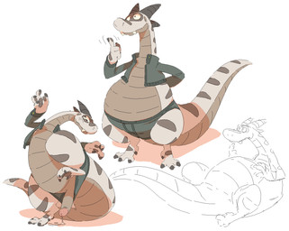 anthro belly big_belly biped bodily_fluids brown_horn claws clothed clothing cum cum_on_ground erection foreskin genital_fluids genitals glans horn humanoid_genitalia humanoid_penis male overweight overweight_anthro overweight_male penis simple_background solo toe_claws underwear white_background flookz mythology flookz_(character) dragon mythological_creature mythological_scalie scalie 2020 digital_media_(artwork) hi_res