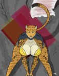 anthro ass_up big_breasts big_butt breasts butt female jack-o'_pose looking_at_viewer pose solo panthra78 orangina felid hybrid leopard mammal pantherine absurd_res hi_res tagme