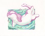 ambiguous_gender cetacean_tail feral plushie solo matuska animate_inanimate cetacean dolphin living_plushie mammal marine oceanic_dolphin orca toothed_whale colored_pencil_(artwork) traditional_media_(artwork)