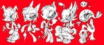 anthro bomb butcher_knife explosives female female/female group gun knife male male/female male/male ranged_weapon slim small_waist sparklefur submachine_gun uzi weapon morgue2025 bandai_namco klonoa_(series) damus guntz morgue_the_wolf canid canine canis domestic_dog husky mammal maned_wolf nordic_sled_dog spitz wolf lobo_(disambiguation) absurd_res hi_res