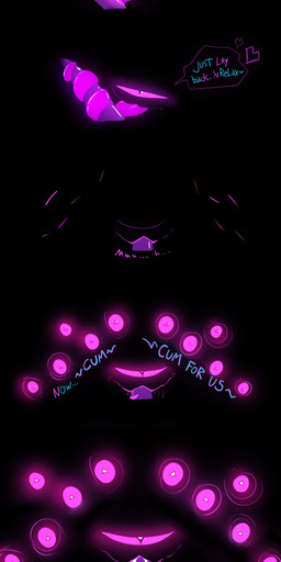 ambiguous_gender anthro bodily_fluids color_coded_text cum cum_in_mouth cum_inside dark darkness duo fellatio first_person_view genital_fluids genitals glowing glowing_eyes glowing_tongue looking_at_viewer male male_pov multi_eye oral penile penis plural purple_eyes purple_penis purple_tongue sex speech_bubble talking_to_viewer teratophilia text tongue tongue_wrapped_around_penis unzipping pankallisti dungeons_and_dragons hasbro wizards_of_the_coast beholder monster absurd_res english_text hi_res