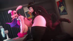 anthro big_breasts big_butt biped breasts butt duo female femboy male male/female wide_hips ratsyarts mayosplash_(modeler) palworld pocketpair lovander_(mayosplash) lovander pal_(species) 16:9 3d_(artwork) 3d_animation animated digital_media_(artwork) hi_res high_framerate no_sound shaded short_playtime soft_shading webm widescreen