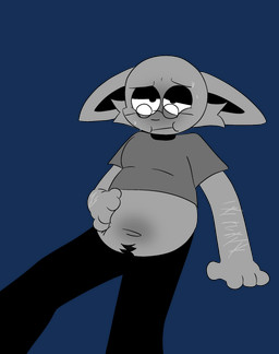 anthro arm_scar belly big_belly black_bottomwear black_clothing black_pants bodily_fluids bottomwear clothed clothing clothing_lift fur grey_body grey_clothing grey_fur grey_shirt grey_topwear inflation male overweight pants scar self-harm_scars shirt shirt_lift solo squishing_belly sweat topwear skllfck felid feline mammal alpha_channel hi_res monochrome