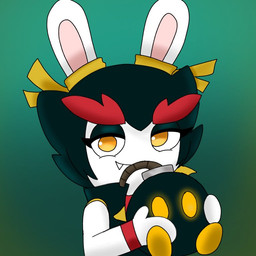 ambiguous_gender anthro bent_arm black_body black_clothing black_dress black_eyelids black_hair closed_smile clothing dress duo ear_ribbon empty_eyes eyebrows eyelashes fangs feet female female_anthro fur fuse glowing glowing_eyes gradient_background green_background hair holding_another larger_anthro larger_female light looking_at_viewer mitten_hands mouth_closed mouthless no_pupils noseless red_clothing red_eyebrows red_shirt red_topwear red_wristband shirt simple_background size_difference smaller_ambiguous smile smiling_at_viewer tan_inner_ear teeth thick_eyebrows topwear white_body white_fur yellow_eyes yellow_feet yellow_ribbon yellow_sclera peypey_mei1925 mario_bros mario_plus_rabbids_sparks_of_hope nintendo raving_rabbids rayman_(series) ubisoft kanya_(mario_plus_rabbids) bob-omb lagomorph mammal rabbid 1:1 2023 colored crossover digital_drawing_(artwork) digital_media_(artwork) english_description lighting shaded