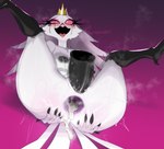 anthro anus ass_to_pussy big_anus big_breasts black_nipples bodily_fluids breasts butt crown cum cum_in_ass cum_inside disembodied_penis explicitly_stated_consent feather_hair feathers female female_penetrated gaping gaping_anus genital_fluids genitals headgear leaking_cum looking_at_viewer makeup male male/female male_penetrating male_penetrating_female mascara mature_anthro mature_female moan nipples nude nude_anthro nude_female penetration penile penile_penetration penis penis_in_pussy pink_eyes pseudo_hair purple_anus pussy running_makeup running_mascara sex smile solo spread_anus spread_butt spreading tail tail_feathers tears tears_of_pleasure tiara tongue tongue_out vaginal vaginal_penetration white_body white_feathers mdthetest helluva_boss stella_(helluva_boss) avian bird owl owl_demon 2025 hi_res