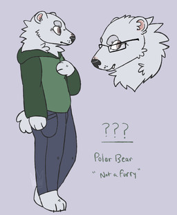 anthro barefoot black_nose bottomwear clothed clothing eyebrows eyewear fangs feet fully_clothed fur glasses green_clothing green_eyes green_hoodie green_text green_topwear grey_background grey_bottomwear grey_clothing grey_eyebrows grey_pants handpaw hindpaw hoodie male male_anthro pants paws pink_inner_ear plantigrade question_mark rectangular_glasses round_ears simple_background snout solo standing tail teeth text topwear wearing_glasses whisker_spots white_body white_fur jaspering bear mammal polar_bear ursine 2017 digital_drawing_(artwork) digital_media_(artwork) english_text full-length_portrait handwritten_text hi_res model_sheet paint_tool_sai_(artwork) portrait watermark