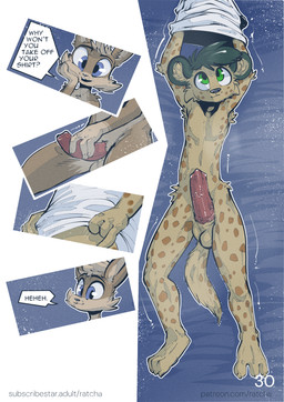 big_penis clothed clothing college dialogue duo fur genitals holding_penis huge_penis male male/male masturbation nude open_mouth penis school sex simple_background size_difference smile speech_bubble tail text undressing ratcha barry_jones_(ratcha) thomas_(ratcha) hyena lagomorph leporid mammal rabbit spotted_hyena comic digital_media_(artwork) english_text hi_res multiple_scenes url