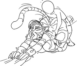 4_fingers 5_fingers age_difference ahegao all_fours anal anal_penetration anthro anthro_penetrated belly_grab big_breasts big_butt bracelet breast_grab breasts butt collar doggystyle double_penetration ear_piercing ear_ring eye_roll female female_penetrated fingers from_behind_position fur group group_sex hair hand_on_breast human_on_anthro human_penetrating human_penetrating_anthro interspecies jewelry larger_anthro larger_female looking_pleasured male male/female male_penetrating male_penetrating_female nude older_anthro older_female open_mouth penetration piercing ring_piercing sandwich_position sex shota simple_background size_difference smaller_human smaller_male spiked_bracelet spiked_collar spikes striped_body striped_fur stripes threesome tongue tongue_out trio vaginal vaginal_penetration white_background wristband young younger_human younger_male redout supermansion anon cooch_(supermansion) domestic_cat felid feline felis human mammal 2018 digital_drawing_(artwork) digital_media_(artwork) line_art monochrome