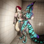 1:1 3d_(artwork) 4k absurd_res against_surface against_wall anal anal_penetration animal_genitalia animal_penis anthro anthro_on_anthro anthro_penetrated anthro_penetrating anthro_penetrating_anthro armwear balls bathroom bathroom_floor bathroom_sex bathroom_tiles bathroom_wall bdsm bdsm_gear bdsm_outfit big_dom_small_sub biped black_body black_clothing black_fur black_latex blender_(artwork) blender_cycles blue_body blue_fur bodily_fluids brown_body brown_fur butt canid canine canine_genitalia canine_penis canis canis_woof claws clothed clothing collar cuffs_(clothing) cum cum_drip cum_dripping_from_penis cum_in_ass cum_inside cum_on_belly cum_on_body cum_on_chest cum_on_ground cum_on_knot cum_on_penis cumshot depth_of_field digital_media_(artwork) dominant dominant_male dragonplayer dripping duo ejaculation erection eye_contact fox fur genital_fluids genitals glistening glistening_body grey_body grey_fur hair hand_on_hip hand_on_wall hi_res inside knot lanceowwo latex latex_armwear latex_clothing latex_legwear latex_thigh_highs leash leash_pull leashed_collar legs_up legwear looking_at_another looking_pleasured male male/male male_penetrated male_penetrating male_penetrating_male mammal moan multicolored_body open_mouth orgasm penetration penile penile_penetration penis penis_in_ass pink_cuffs public_restroom purple_body purple_fur reflection restraints rexouium sex size_difference slim slim_anthro slim_male slim_sub smile submissive submissive_male tail tan_body tan_fur teeth thigh_highs tight_clothing tongue tongue_out viper_(vexx) white_body white_fur