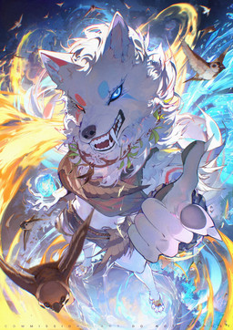 5_claws 5_fingers ambiguous_gender anthro beckoning biped black_pawpads blue_ear_tips blue_eyes blue_markings blue_pupils blue_sclera bottomwear bracelet brown_body brown_bottomwear brown_clothing brown_crop_top brown_feathers brown_shirt brown_topwear brown_wings claws closed_beak clothed clothed_anthro clothed_female clothing crop_top dewclaw digitigrade dipstick_ears ear_markings eye_markings fangs feathered_wings feathers female feral finger_claws fingerpads fingers flying footwear foreshortening fur gesture grey_claws group gums hand_gesture heterochromia high-angle_view inner_ear_fluff jewelry magic_user markings monotone_body monotone_fur multicolored_ears necklace open_mouth open_smile outside pawpads pointing pointing_at_viewer pupils red_ear_tips red_eyes red_markings red_pupils red_sclera shirt smile solo_focus spread_wings standing tan_body tan_feathers teeth text tongue_showing topwear tuft tusks white_body white_claws white_fur wings chiayeeee arylena_(character) ambient_bird avian bird canid canine canis mammal oscine passerine sparrow wolf 2025 digital_drawing_(artwork) digital_media_(artwork) english_text full-length_portrait hi_res portrait