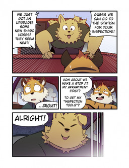anthro blush bodily_fluids car clothed clothing dialogue duo embarrassed excited eyes_closed floppy_ears folded_ears fur male oblivious one_ear_up open_mouth open_smile orange_body shirt smile speech_bubble sweat sweatdrop tail tail_motion tailwag text topwear vehicle yellow_body yellow_fur t0l0k i_think_i_like_you ray_(i_think_i_like_you) red_(i_think_i_like_you) bird_dog canid canine canis domestic_dog felid golden_retriever hunting_dog mammal pantherine retriever tiger comic english_text hi_res