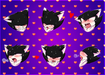 ahegao looking_pleasured male solo toony xxkenthewolfxx fan_character canid canine canis mammal wolf digital_media_(artwork)