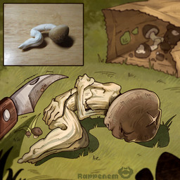 5_fingers biped fingers fungus grass male mushroom not_furry plant scar solo x_scar rappenem elemental_creature elemental_humanoid fungi_fauna fungi_humanoid humanoid 1:1 absurd_res hi_res
