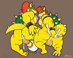 4_fingers 5:4 absurd_res aged_up anal anal_fingering anal_juice anal_penetration anthro armband balls big_butt bodily_fluids bowser bowser_jr. bracelet butt claws cum cum_in_ass cum_inside duo father_(lore) father_and_child_(lore) father_and_son_(lore) feet fellatio fingering fingering_self fingers genital_fluids genitals hair hi_res horn jewelry koopa koopa_clown_car looking_at_viewer male male/male mario_bros masturbation multiple_penetration muscular muscular_male nintendo nipples oral parent_(lore) parent_and_child_(lore) parent_and_son_(lore) penetration penile penis ponytail red_eyes scalie sex shell son_(lore) spaca spiked_armband spiked_bracelet spiked_tail spikes spikes_(anatomy) spread_butt spreading tail tail_fetish tail_in_ass tail_insertion tail_play yellow_body