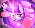 cloud female flying hair horn open_mouth purple_eyes solo wings marenlicious friendship_is_magic hasbro my_little_pony mythology twilight_sparkle_(mlp) equid equine mammal mythological_creature mythological_equine winged_unicorn 2017 hi_res