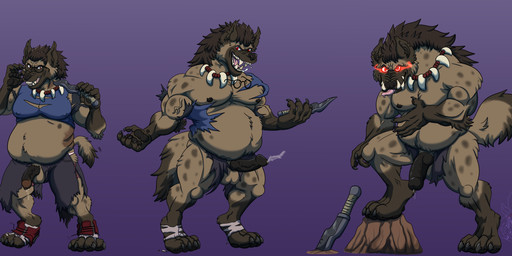 anthro base_one_layout basic_sequence bodily_fluids brown_body brown_fur bursting claws clothing cum dipstick_tail fangs fur genital_fluids genitals glowing glowing_eyes growth humanoid_genitalia humanoid_penis jewelry knife linear_sequence male mane markings multicolored_tail necklace one_row_layout orgasm orgasm_from_transformation penis solo spots tail tail_markings teeth three_frame_image three_frame_sequence torn_clothing transformation transformation_sequence justinfox gnoll hyena mammal absurd_res hi_res sequence