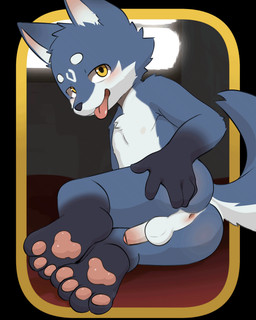animated_gif anthro anus backsack balls biped blinking countershade_face countershade_fur countershade_torso countershading fingers foreskin fur genitals humanoid_genitalia humanoid_penis kemono male pawpads penis perineum presenting shota solo tail throbbing throbbing_penis tongue tongue_out young young_anthro young_male cubboard canid canine mammal 4:5 animated digital_media_(artwork) live2d_cubism_(artwork) short_playtime