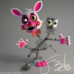 2_heads 3_legs 3_toes 4_fingers anthro bow_tie duo endoskeleton feet female fingerpads fingers front_view glistening glistening_body glowing glowing_eyes grey_background handpads handpaw heterochromia looking_at_viewer machine metallic_body multi_head open_mouth open_smile pawpads paws pink_pawpads red_bow_tie sharp_teeth simple_background smile smiling_at_viewer standing teeth text toes yellow_eyes qutiix_(artist) qutiix_(modeler) five_nights_at_freddy's five_nights_at_freddy's_2 five_nights_at_freddy's_world scottgames mangle_(fnaf) animatronic canid canine fox mammal robot robot_anthro 1:1 2015 3d_(artwork) absurd_res digital_media_(artwork) full-length_portrait hi_res huge_filesize portrait url watermark