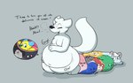 >w< after_vore anthro arctic_fox belly big_belly big_tail bloated blush blush_lines breasts breath candy_scat canid canine casey_(verdantphysician) conditional_dnp crouching dessert dialogue digestion_noises digital_media_(artwork) disposal excessive_feces eyes_closed fart fart_cloud feces feces_creature feces_in_intestines feces_pile female female/female food fox group heart_eyes heart_symbol hi_res hyper hyper_feces ice_cream inside_stomach internal internal_vore male male/female mammal mass_disposal mass_vore melting melting_ice_cream melty_digestion mint_chocolate_chip multiple_prey obese overweight pooping questionable_consent raised_tail rumbling_stomach straining tail teasing thick_thighs true_fox unusual_feces unwilling_prey verdantphysician vore willing_prey