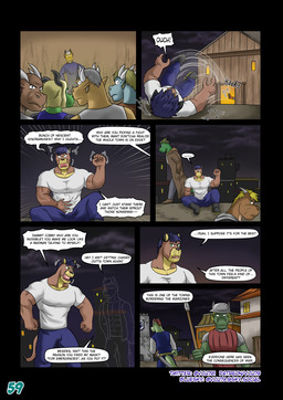 angry anthro armor blue_bottomwear blue_clothing blue_pants boots bottomwear brown_body clothing cloud cloudy_sky dialogue female footwear green_body green_eyes group guard hair headgear helmet holding_melee_weapon holding_object holding_polearm holding_spear holding_weapon invisible kicked_out long_coat looking_back male melee_weapon night outside page_number pants polearm purple_hair serious shirt shoes sitting sitting_on_ground sky spear speech_bubble stare sword tail text tight_clothing tight_shirt tight_topwear topwear walking weapon white_clothing white_shirt white_topwear yelling vju79 mythology cobby_(vju79) zudrec_(vju79) canid canine canis cougar dragon felid feline mammal mythological_creature mythological_scalie scalie wingless_dragon wolf comic english_text hi_res multiple_scenes url