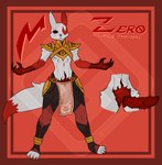 1_eye anklet anthro armor bottomwear clothing demonic eye_symbol genitals jewelry loincloth male penis shoulder_pads solo symbol unconvincing_armor unusual_anatomy unusual_genitalia diamond_grenadier nintendo pokemon demon generation_3_pokemon pokemon_(species) zangoose character_name hi_res model_sheet