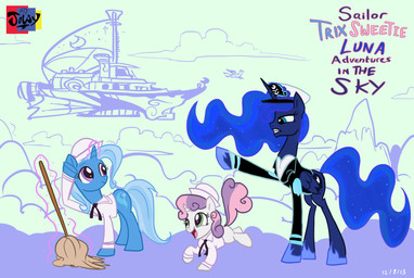 2013 aircraft airship blue_hair captain clothing cloud cub english_text equine female feral friendship_is_magic glowing green_eyes hair hat horn horse jowybean levitation magic mop my_little_pony officer pink_hair pony princess_luna_(mlp) sailor sailor_uniform salute sparkles sweetie_belle_(mlp) text trixie_(mlp) two_tone_hair unicorn white_hair winged_unicorn wings young
Rating: Safe
Score: 5
User: 2DUK
Date: August 13, 2013