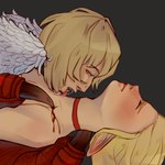 1:1 2024 black_claws blonde_eyebrows blonde_hair blood blush bodily_fluids breasts carrying_another carrying_partner choker claws delicious_in_dungeon dragon dragon_taur duo elf eyebrows falin_touden feathered_dragon feathered_scalie feathers female female/female female_humanoid female_on_humanoid female_on_taur female_taur flirtybagels grey_background hair hi_res humanoid humanoid_on_taur humanoid_pointy_ears humanoid_taur jewelry licking light light_body light_skin lips long_hair marcille_donato multicolored_body mythological_creature mythological_scalie mythology neck_lick necklace nude nude_female nude_gynomorph nude_humanoid nude_taur open_mouth orange_eyes pink_lips pupils red_body red_choker red_jewelry red_necklace red_scales saliva saliva_on_neck saliva_on_tongue saliva_string scales scalie shaded sharp_teeth side_view simple_background slit_pupils small_breasts taur teeth tongue white_body white_feathers