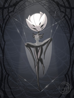 4_legs 6_eyes anthro armless arthropod_webbing bound clothing dangling_legs dress dress_only eyelashes female horn lingerie multi_eye one_leg_up raised_leg seductive segmented_body small_waist solo spider_web spikes spikes_(anatomy) spread_legs spreading suspension thigh_gap translucent translucent_clothing translucent_dress wasp_waist wide_hips eidel-elias-weise hollow_knight:_silksong hollow_knight_(franchise) team_cherry arachnid arthropod spider weaver_(hollow_knight) 2026 3:4 absurd_res hi_res