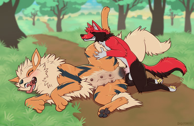 6_nipples animal_genitalia animal_vulva anthro anthro_on_feral anthro_penetrating anthro_penetrating_feral bestiality biped black_body black_fur black_pawpads blush canine_genitalia canine_vulva digitigrade duo erection eyes_closed female female_feral female_on_anthro feral feral_penetrated fur genitals interspecies larger_female larger_feral larger_penetrated male male_anthro male_on_feral multi_nipple multicolored_body multicolored_fur nipples orange_body orange_fur outside_sex pawpads penetration penile penile_penetration penis_in_vagina pokephilia quadruped red_body red_fur sex size_difference smaller_anthro smaller_male tan_body tan_fur tongue tongue_out vaginal vaginal_penetration vulva yellow_pawpads digitoxici nintendo pokemon arcanine canid canine generation_1_pokemon mammal pokemon_(species) 2026 digital_media_(artwork) hi_res