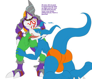 all_fours anthro anus aroused balls belt big_balls big_bulge big_penis big_tail bottomwear bulge bulge_lick clothed clothing collar detailed_bulge dominant dry_humping duo erection face_fucking genitals grin grinding half-erect hand_on_head hand_on_hip hand_on_knee hand_on_leg hand_on_partner hand_on_thigh humping irrumatio kneeling leggings legwear licking male male/male oral pants penile penis penis_in_mouth penis_lick presenting raised_tail sex shorts skimpy slutty_eyes smile smirk speedo spread_legs spreading stretchy_fabric submissive swimwear tail thick_tail throbbing tight_bottomwear tight_bulges tight_clothing tight_pants tight_shorts tight_underwear tongue underwear conditional_dnp samagthrav2 bandai_namco digimon digimon_(species) flamedramon strikedramon absurd_res hi_res