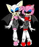 anthro bedroom_eyes breasts duo female looking_at_viewer machine membrane_(anatomy) membranous_wings narrowed_eyes red_eyes robotization seductive wings chaoscroc sega sonic_the_hedgehog_(series) amy_rose metal_amy rouge_the_bat bat eulipotyphlan hedgehog mammal robot alpha_channel