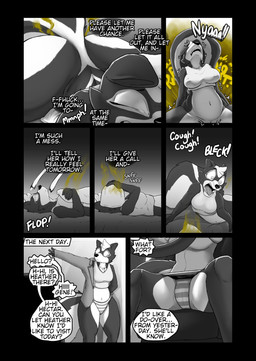 anthro bed big_breasts big_tail bottomless bottomless_anthro bottomless_female bra breasts business_attire business_suit businesswear car car_wheel clothed clothed_anthro clothed_female clothing cough dialogue fart fart_cloud fart_fetish farting_female female female_farting fully_clothed fully_clothed_anthro fully_clothed_female furniture gagging gassy genitals nipple_outline panties partially_clothed partially_clothed_anthro partially_clothed_female pillow profanity slightly_chubby slightly_chubby_anthro slightly_chubby_female solo speech_bubble spread_legs spreading suit tail text thought thought_bubble thoughts underwear vehicle vulva soomir gene_(soomir) mammal mephitid skunk absurd_res black_and_white comic english_text hi_res monochrome