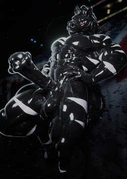 animal_genitalia animal_penis anthro balls big_balls big_penis black_latex equine_genitalia equine_penis erection genitals huge_penis latex latex_body looking_at_viewer looking_down looking_down_at_viewer male multicolored_body muscular muscular_anthro muscular_male orange_eyes penis solo striped_body stripes two_tone_body white_latex kekpuro augus_(augushoss) equid equine latex_creature mammal zebra 2026 absurd_res hi_res