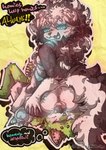 anthro anus balls big_balls big_butt blush bodily_fluids butt butt_grab cum cum_inside deep_throat dialogue duo erection fellatio fur genital_fluids genitals glistening glistening_body glowing glowing_eyes hair hand_on_butt handjob looking_back male male/male male_penetrating musk musk_clouds musky_balls musky_butt nude open_mouth oral oral_penetration penetration penile penis penis_in_mouth sex simple_background smile sweat sweaty_balls sweaty_genitalia tail teeth text thick_thighs tongue white_body white_fur wide_hips khalfy_kun canid canine canis domestic_dog mammal absurd_res digital_media_(artwork) english_text hi_res