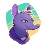 abstract_background ambiguous_gender anthro clothed clothing green_eyes head_tuft hoodie simple_background smile solo topwear tuft white_background fuel_(artist) zelda_(fuel) american_opossum mammal marsupial 1:1 2019 bust_portrait portrait