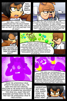 anthro black_nose breasts clothed clothing dialogue eyes_closed hair half-closed_eyes inside male narrowed_eyes open_mouth rope speech_bubble text dexstar canid canine canis domestic_dog mammal 2:3 comic digital_media_(artwork) english_text hi_res