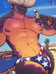 2_horns 5_fingers abs alcohol ambiguous_gender american_flag anthro anthro_focus arizona arizona_flag arm_spikes back_spikes barazoku barbecue barbell_piercing beer belly beverage biceps big_bulge big_muscles big_pecs black_arms black_body black_face black_fingers black_hands black_head black_legs black_neck black_nipples black_scales black_tail blue_bottomwear blue_clothing blue_sky blue_wristband blue_wristwear bottle bottomwear bracelet brown_body brown_scales bubble bulge cactus chef claws clear_sky close-up closed_smile clothed clothing cloud container cooking countershade_body countershade_scales countershading day deltoids desert detailed_background detailed_bulge drinking drinking_beer drunk drunk_bubble dunes duo eyebrow_spikes feral fingers fire flag_bottomwear flag_clothing flag_speedo flag_swimwear food front_view genital_outline glistening glistening_belly glistening_body glistening_bottomwear glistening_chest glistening_clothing glistening_eyes glistening_jewelry glistening_metal glistening_piercing glistening_scales glistening_speedo glistening_swimwear gold_(metal) gold_jewelry gold_piercing gradient_body gradient_scales grey_spikes grill grilling half-closed_eyes happy head_horn head_spikes holding_beer holding_beverage holding_bottle holding_container holding_object holidays horn hot_dog huge_muscles humanoid_hands jewelry latissimus_dorsi leg_spikes light light_eyes logo looking_aside looking_away male male/ambiguous male_anthro manly markings monotone_hands mouth_closed multicolored_arms multicolored_belly multicolored_body multicolored_bottomwear multicolored_clothing multicolored_legs multicolored_neck multicolored_scales multicolored_speedo multicolored_swimwear multicolored_underwear multicolored_wristband muscular muscular_anthro muscular_arms muscular_legs muscular_male muscular_thighs narrowed_eyes navel neck_muscles neck_spikes nipple_barbell nipple_piercing nipples no_sclera non-mammal_nipples obliques orange_arms orange_belly orange_body orange_chest orange_countershading orange_face orange_head orange_legs orange_neck orange_scales orange_spots orange_stripes orange_tail outside patriotic_clothing patriotic_underwear patriotism pattern_bottomwear pattern_clothing pattern_swimwear pattern_underwear pecs penis_outline piercing plant politics purple_arms purple_body purple_chest purple_countershading purple_face purple_head purple_legs purple_neck purple_scales quads red_body red_bottomwear red_clothing red_scales red_stripes red_underwear red_wristband red_wristwear sand scales serratus sharp_teeth skimpy skimpy_bottomwear skimpy_speedo skimpy_swimwear sky smile snaggle_tooth solo solo_focus speedo spiked_tail spikes spikes_(anatomy) spots spotted_back spotted_body spotted_scales standing star star_symbol striped_back striped_body striped_bottomwear striped_clothing striped_legs striped_markings striped_scales striped_speedo striped_swimwear striped_tail striped_wristband striped_wristwear stripes substance_intoxication sunlight sunny swimwear swimwear_only tag_panis tail tail_markings tan_body tan_scales teeth thick_thighs thong tight_bottomwear tight_clothing tight_speedo tight_swimwear toony topless topless_anthro topless_male trapezius two_tone_belly two_tone_body two_tone_chest two_tone_clothing two_tone_face two_tone_head two_tone_legs two_tone_scales two_tone_tail two_tone_underwear underwear united_states_of_america v-cut white_bottomwear white_claws white_clothing white_horn white_light white_lighting white_speedo white_stripes white_swimwear white_underwear wristband yellow_arms yellow_belly yellow_body yellow_countershading yellow_eyes yellow_legs yellow_scales yellow_tail yellow_wristband maxydont 4th_of_july bud_light capcom monster_hunter ambient_lizard elder_dragon helodermatid lizard nergigante reptile scalie 2022 3:4 absurd_res colored dated digital_drawing_(artwork) digital_media_(artwork) hi_res lighting portrait shaded signature soft_shading three-quarter_portrait watermark