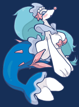 2_penises animal_genitalia animal_penis blush breasts busty_feral diphallism erection feral genitals gynomorph hemipenes intersex multi_genitalia multi_penis penis solo starfish_(accessory) tapering_penis anonymous_artist nintendo pokemon asterozoan echinoderm generation_7_pokemon marine pokemon_(species) primarina starfish alpha_channel hi_res