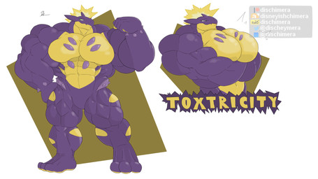 abs anthro biceps big_muscles big_pecs blep deltoids flexing green_eyes huge_muscles hyper hyper_muscles looking_at_viewer male muscular muscular_anthro muscular_arms muscular_legs muscular_male navel pecs presenting presenting_pecs quads smug solo thick_arms thick_neck tongue tongue_out trapezius triceps conditional_dnp dischimera nintendo pokemon amped_toxtricity amphibian generation_8_pokemon lizard pokemon_(species) reptile salamander scalie toxtricity 16:9 hi_res widescreen