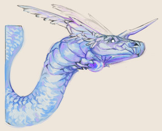 ambiguous_gender armless blue_body blue_scales feral horn orb realistic realistic_feral scales simple_background snout solo text unusual_wing_placement white_eyes wings kaoskiam otiksimr mythology nintendo pokemon dragon dragonair generation_1_pokemon mythological_creature mythological_scalie pokemon_(species) scalie artist_name