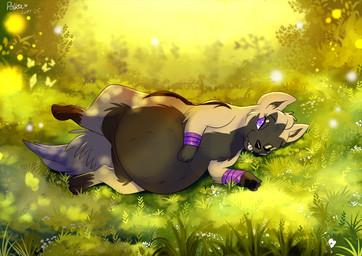 3_toes ambiguous_feral ambiguous_gender belly big_belly black_body black_fur black_nose blonde_hair day eyelashes fangs featureless_crotch feet female female_feral female_focus feral fern fluffy fluffy_tail flying fur grass grey_tail group hair insect_wings larger_female larger_feral lepidopteran_wings lidded_eyes light lying lying_on_ground male multicolored_body multicolored_fur on_ground on_side outside paws plant pregnant pregnant_female pregnant_feral purple_anklet purple_eyes quadruped short_hair size_difference smaller_ambiguous smaller_feral solo_focus tail teeth text toes tongue tongue_out two_tone_body two_tone_fur wings yellow_body yellow_fur yellow_wings black_kitty nintendo pokemon fan_character ruby_(darkchain2) ambient_arthropod ambient_butterfly ambient_insect arthropod butterfly generation_3_pokemon insect lepidopteran pokemon_(species) poochyena shiny_pokemon 2025 colored czech_text dated digital_drawing_(artwork) digital_media_(artwork) english_description hi_res lighting shaded signature