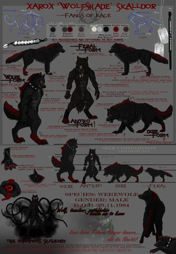5_fingers 5_toes animal_genitalia anthro black_body black_fur claws dark digitigrade dog_tags ear_piercing feet feral fingers fully_sheathed fur genitals glowing glowing_eyes grey_background group looking_aside looking_at_viewer male muscular muscular_male piercing rear_view red_body red_eyes red_fur scar sheath simple_background solo_focus tentacles text toe_claws toes dalkur mythology xarox_skalldor canid canine canis mammal mythological_canine mythological_creature werecanid werecanine werecreature werewolf wolf better_version_at_source detailed digital_media_(artwork) english_text full-length_portrait german_text hard_translated hi_res irreplaceable_bvas model_sheet portrait translated unavailable_at_source